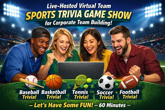 Virtual Team Sports Trivia Game Show banner