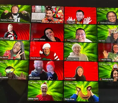 Virtual Team Christmas Holiday Trivia Game Show photo