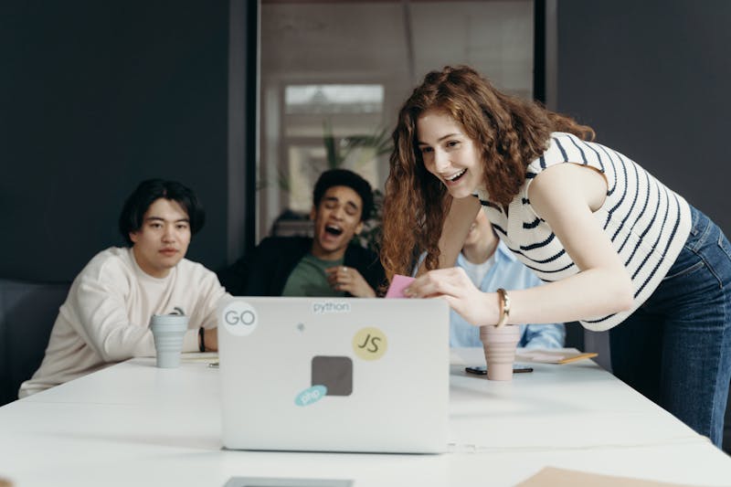 Teams having fun at a virtual event